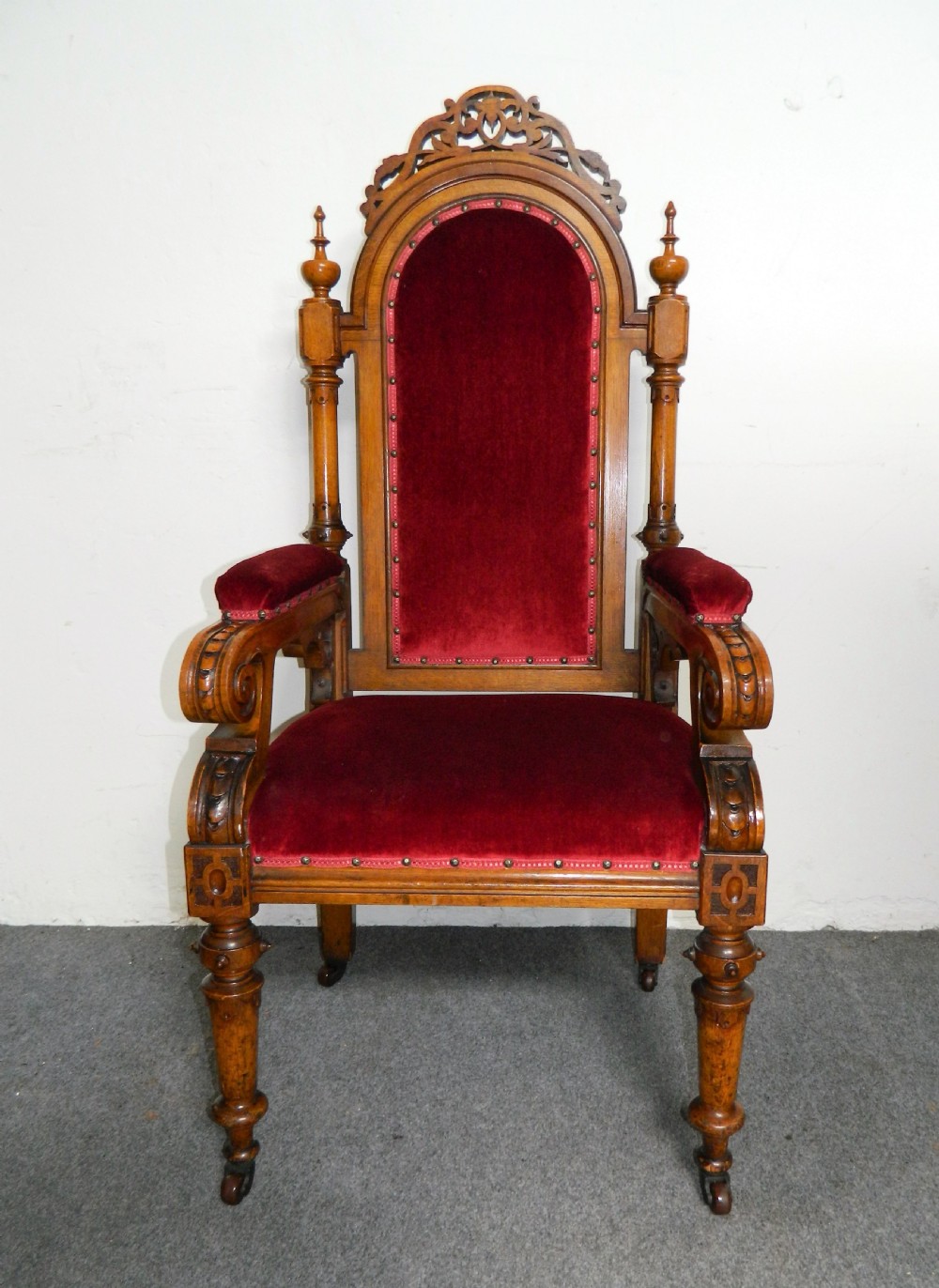 large oak hall chair View IV