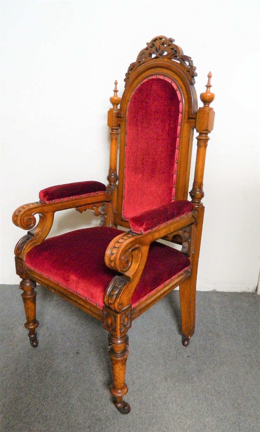 large oak hall chair View V