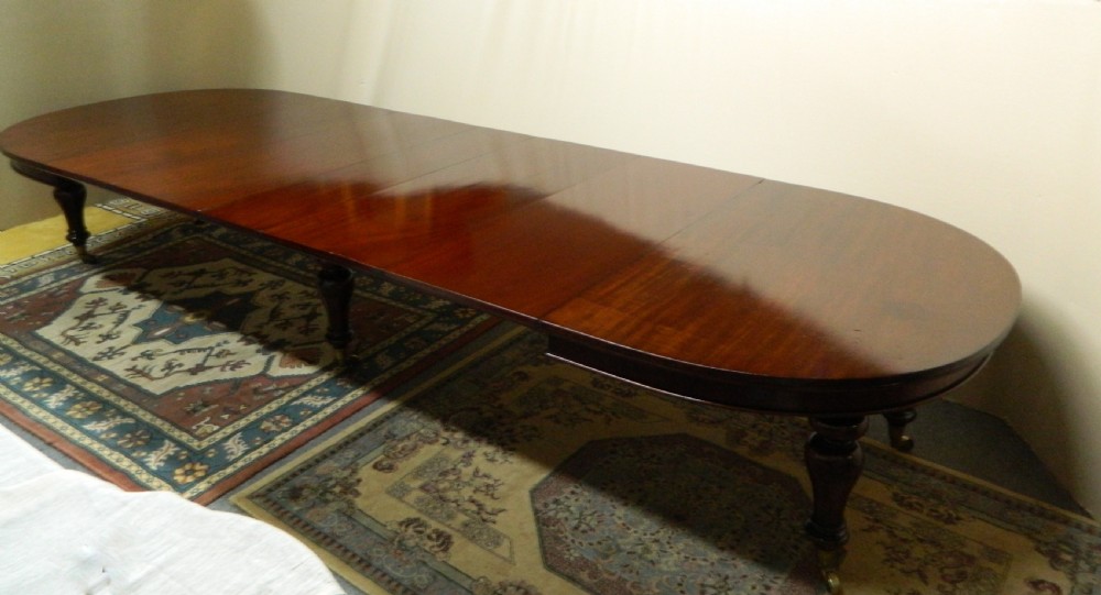 large mahogany dining table
