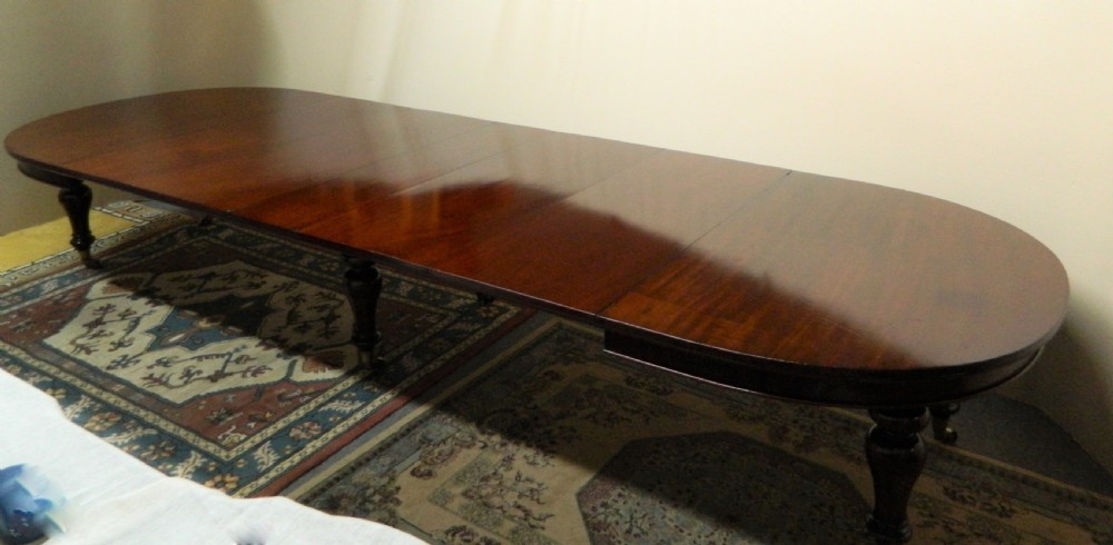large mahogany dining table View II