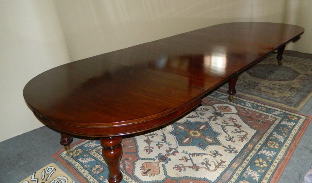 large mahogany dining table View III