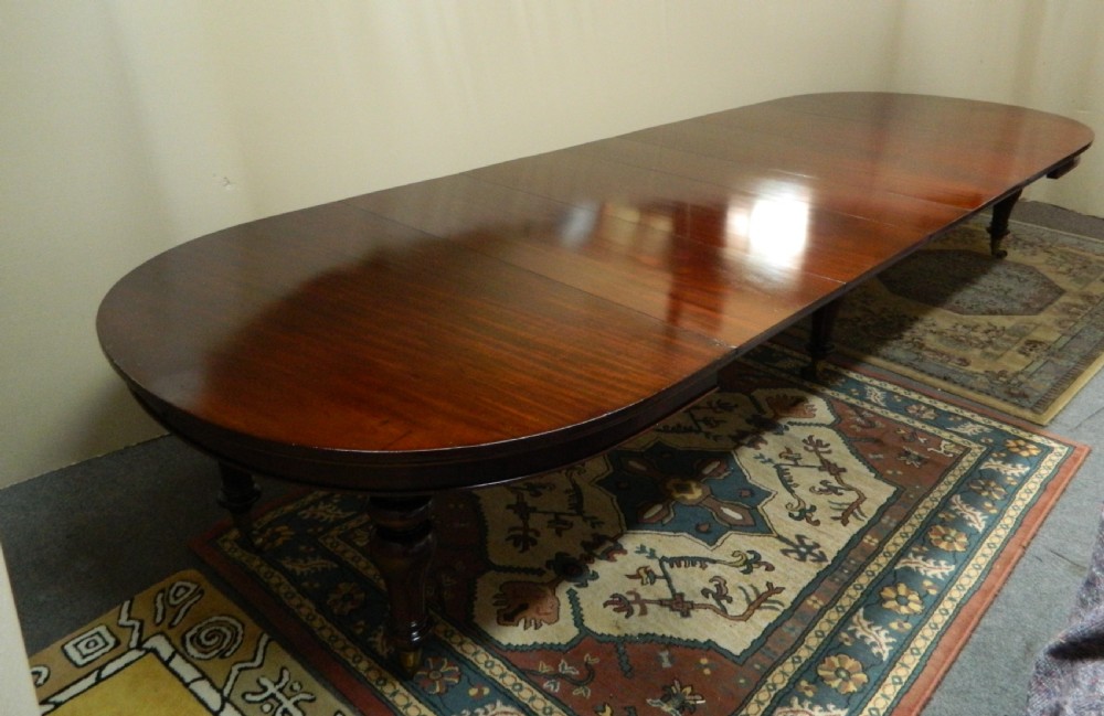 large mahogany dining table View IV