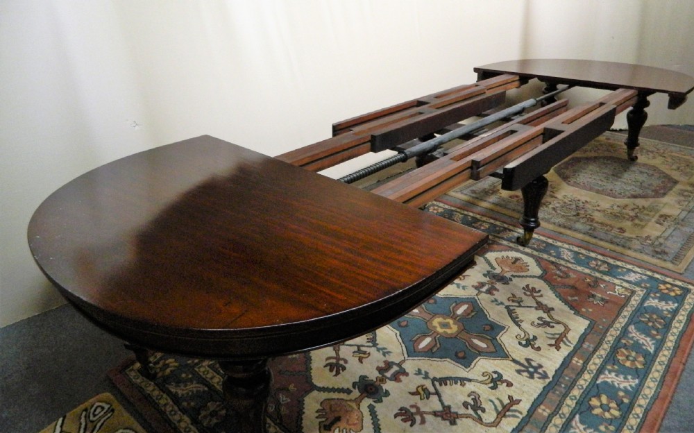 large mahogany dining table View VI