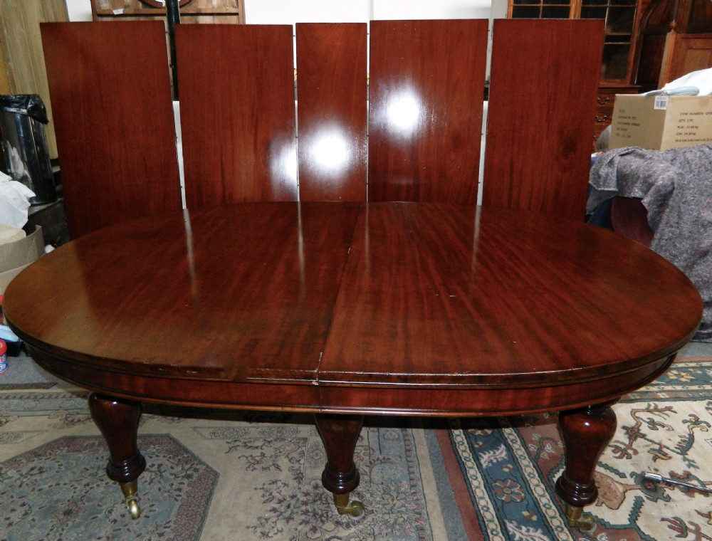 large mahogany dining table View VII