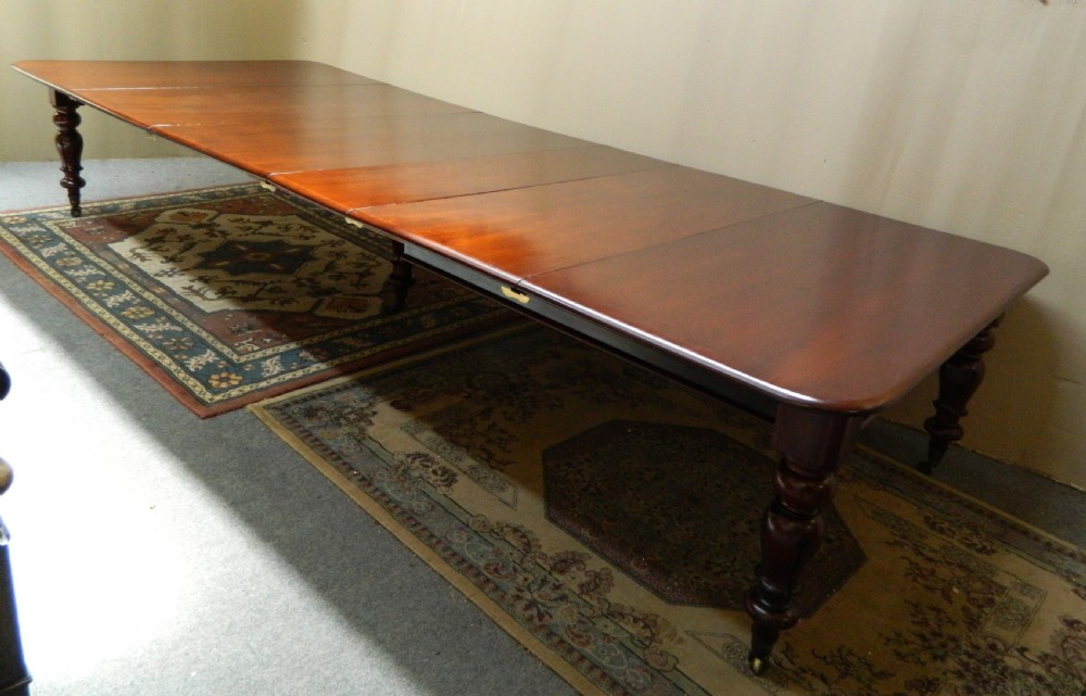 large mahogany extending dining table View II