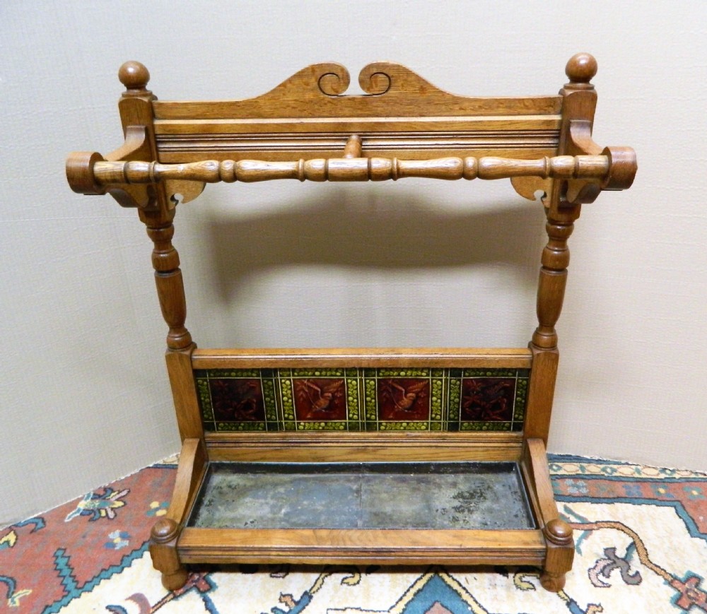 oak stick stand
