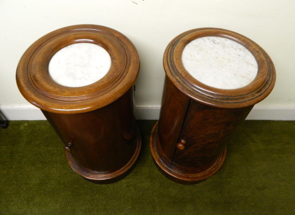 pair of mahogany bedside cabinets View II