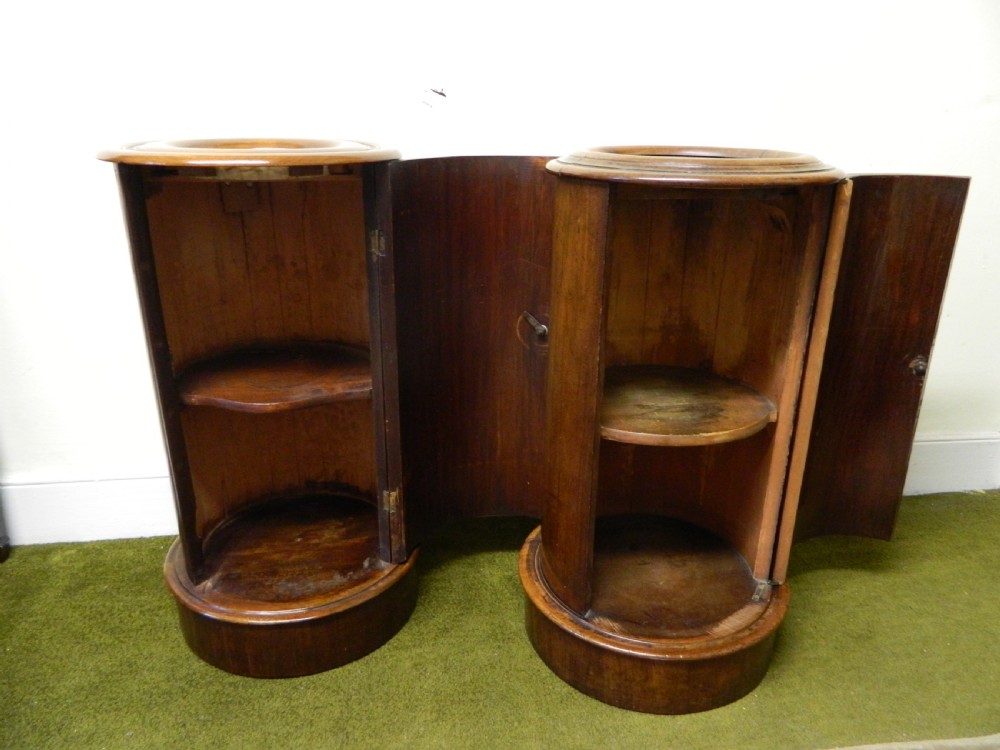 pair of mahogany bedside cabinets View V