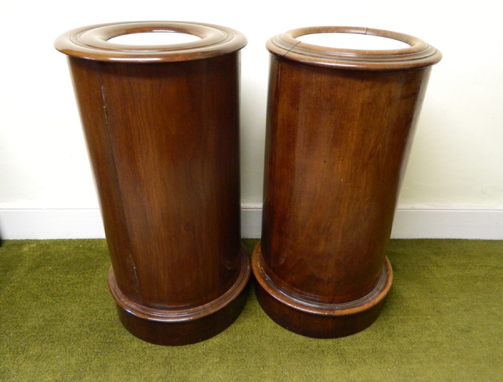 pair of mahogany bedside cabinets View VI