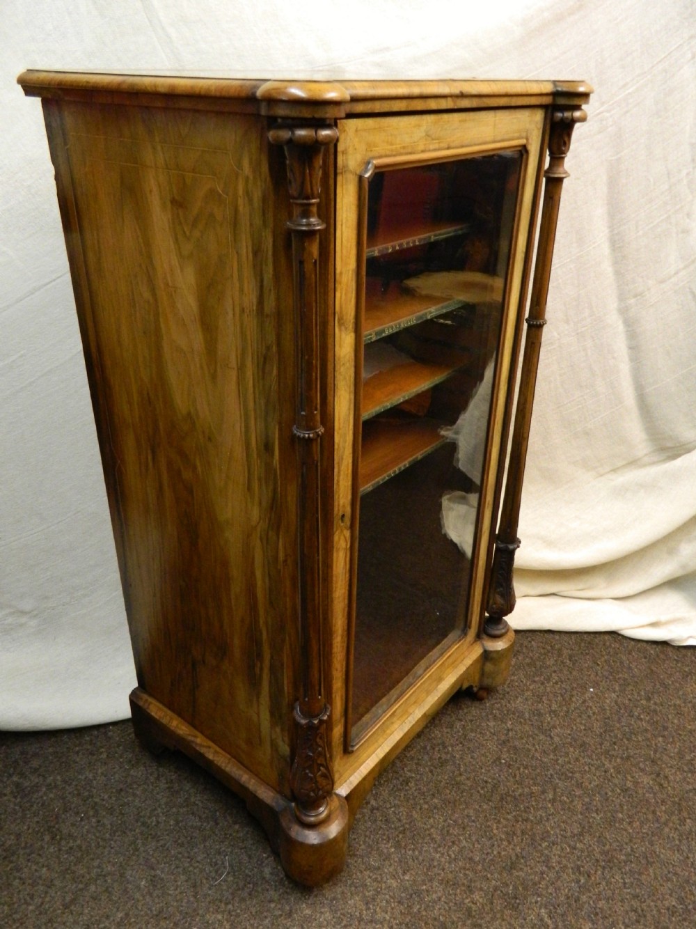 walnut music cabinet View III