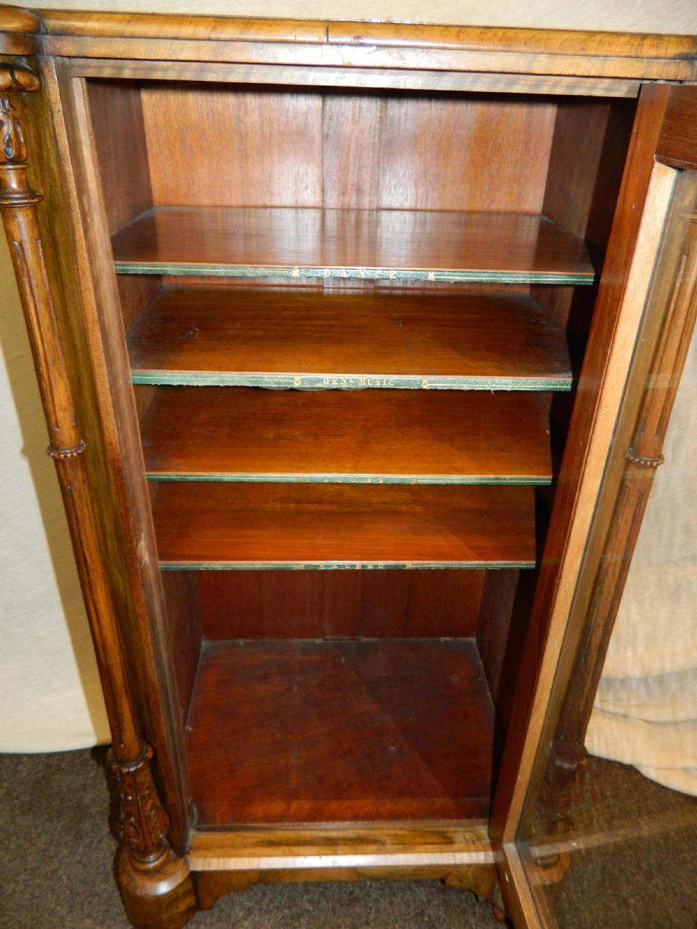 walnut music cabinet View IV