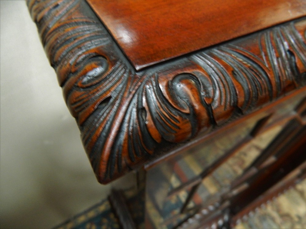 mahogany breakfront bookcase  View IV