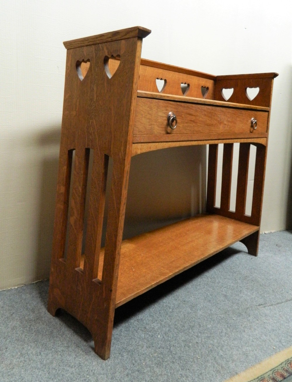 Arts & Crafts oak table -  Liberty & Co View VII