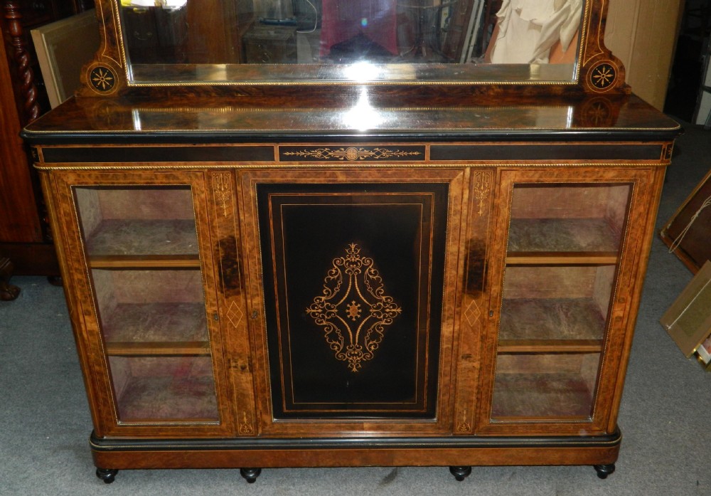 inlaid walnut & ebonised credenza  View II