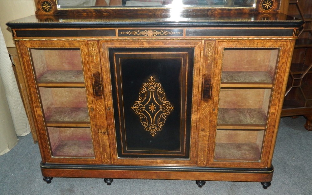 inlaid walnut & ebonised credenza  View V