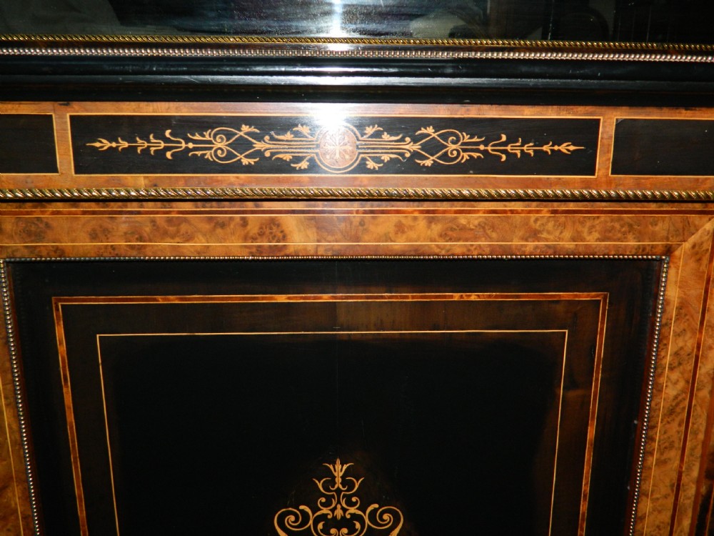 inlaid walnut & ebonised credenza  View VI