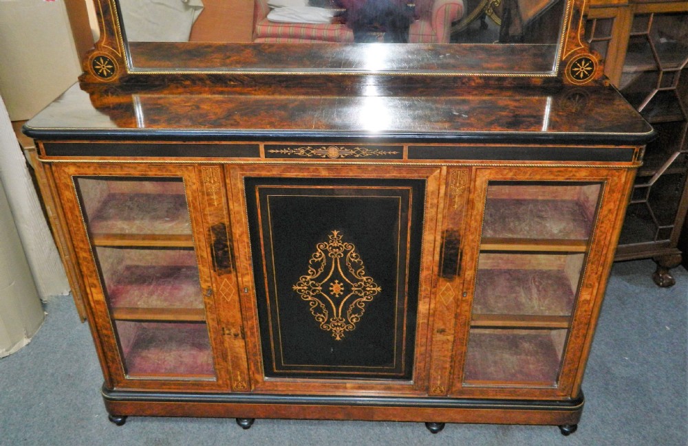 inlaid walnut & ebonised credenza  View VII