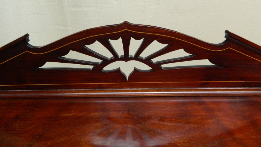 Art Nouveau mahogany cabinet bookcase View VI