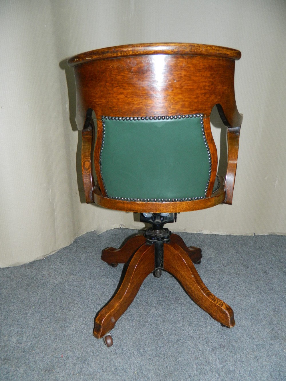 oak desk chair View IV