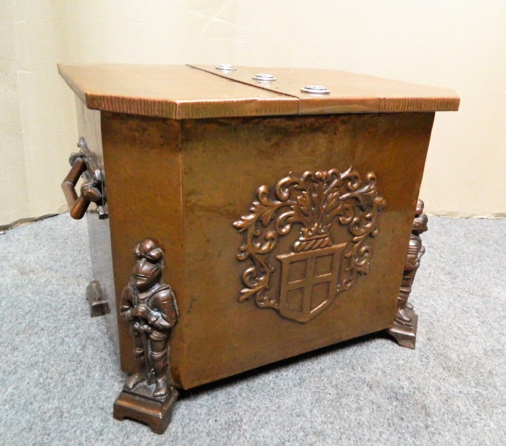 copper coal bin / log bin