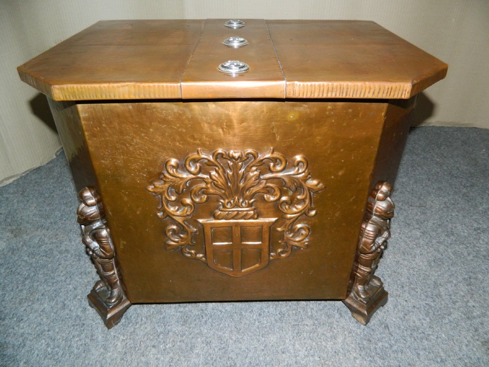 copper coal bin / log bin View II