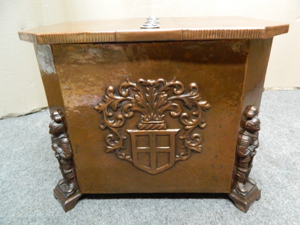 copper coal bin / log bin View V