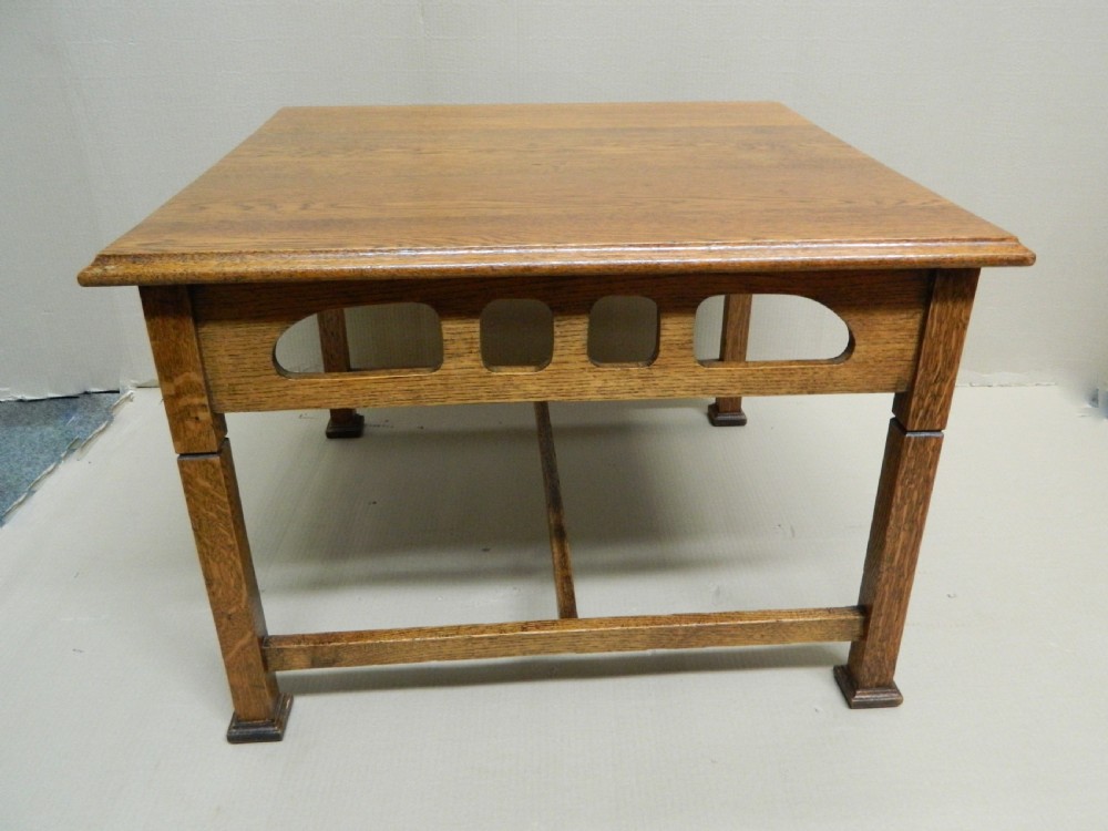 Arts & Crafts oak coffee table View VI