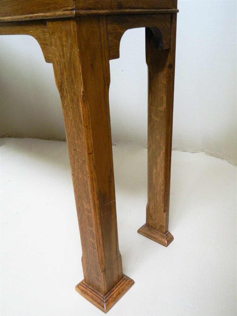 Arts & Crafts oak console table View VI