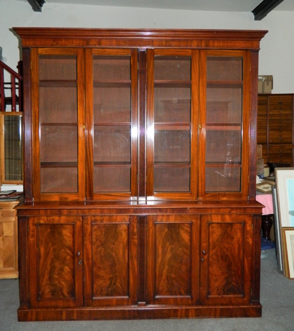 mahogany library bookcase View II