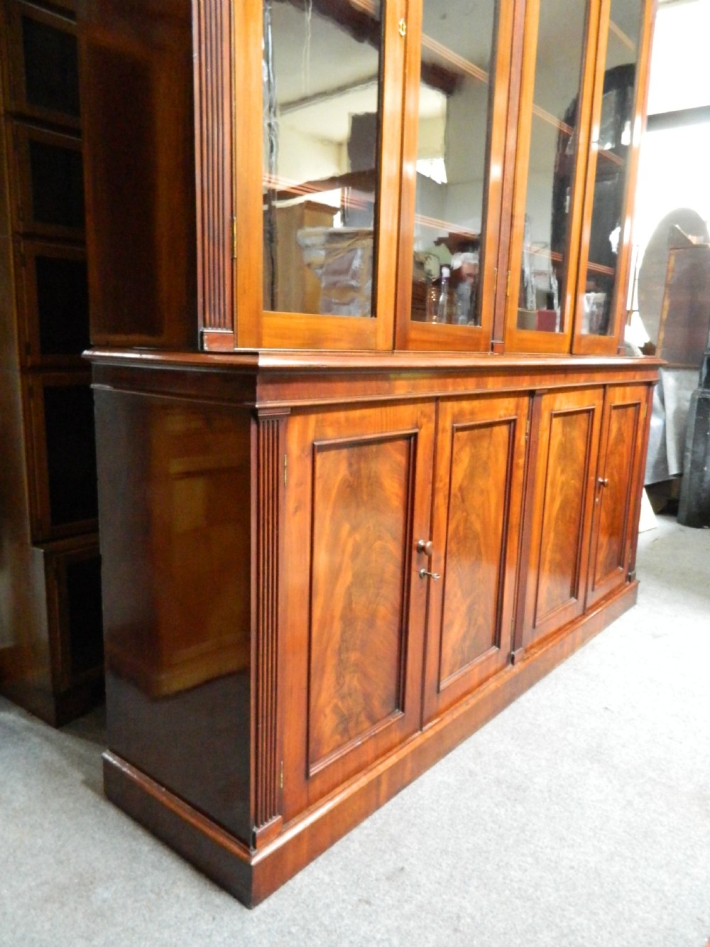 mahogany library bookcase View III