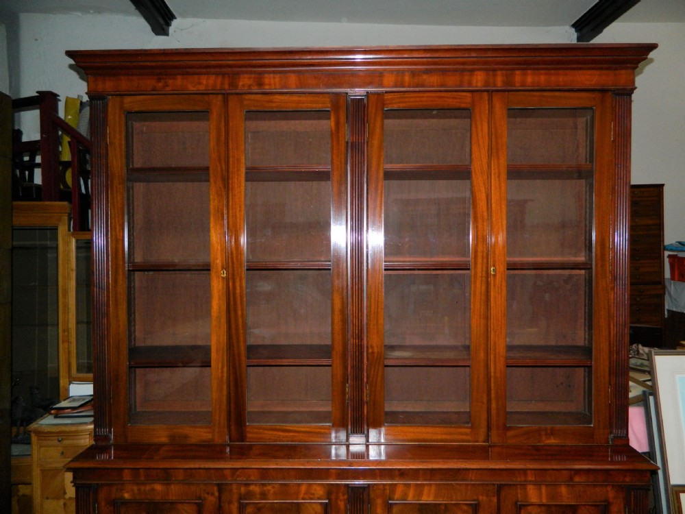 mahogany library bookcase View V