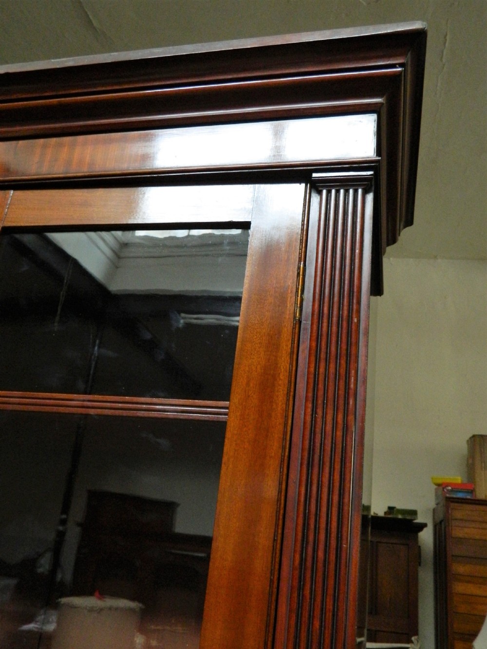 mahogany library bookcase View VI