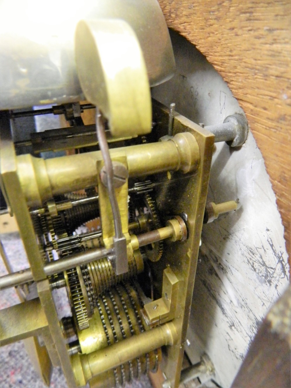 large double fusee wall clock View V