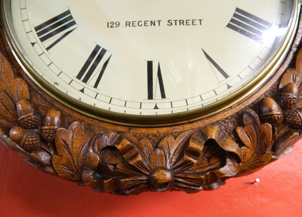 large double fusee wall clock View VIII