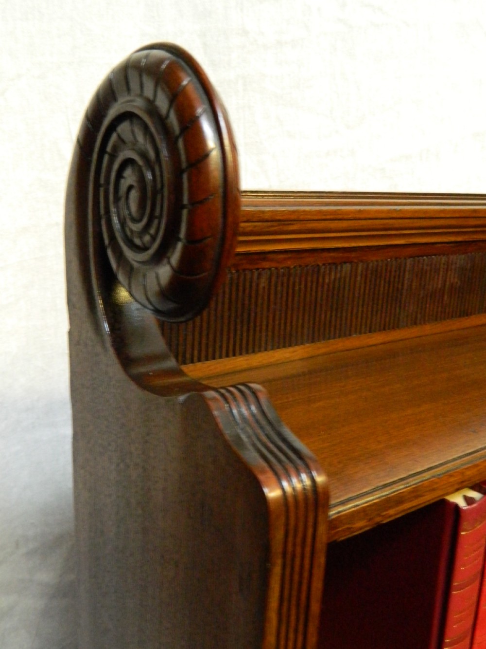 mahogany corner bookcase View VI