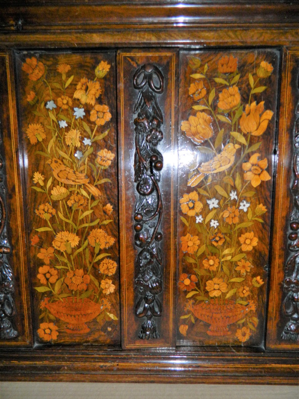 marquetry table cabinet View VII