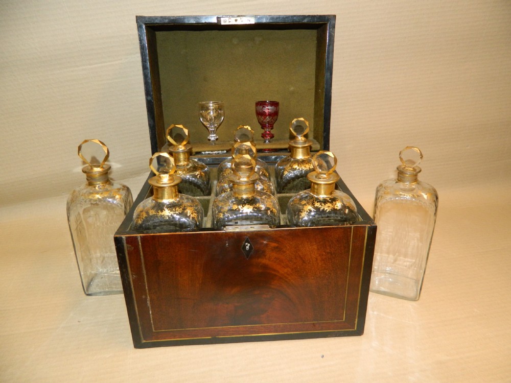 brass inlaid decanter box View IV