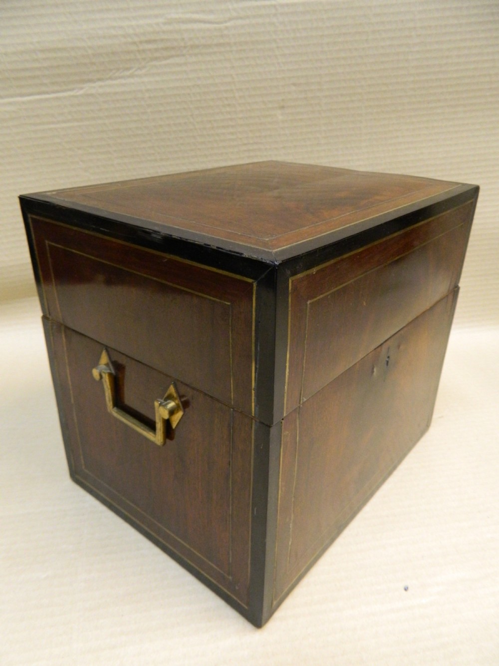 brass inlaid decanter box View VI
