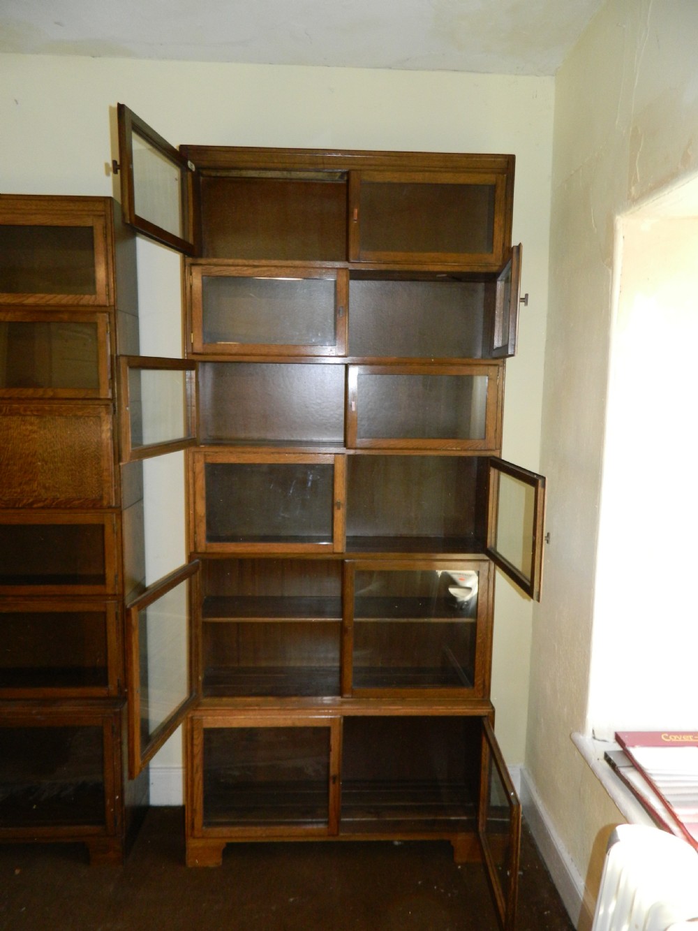 tall oak stacking bookcase - Minty Of Oxford View VI