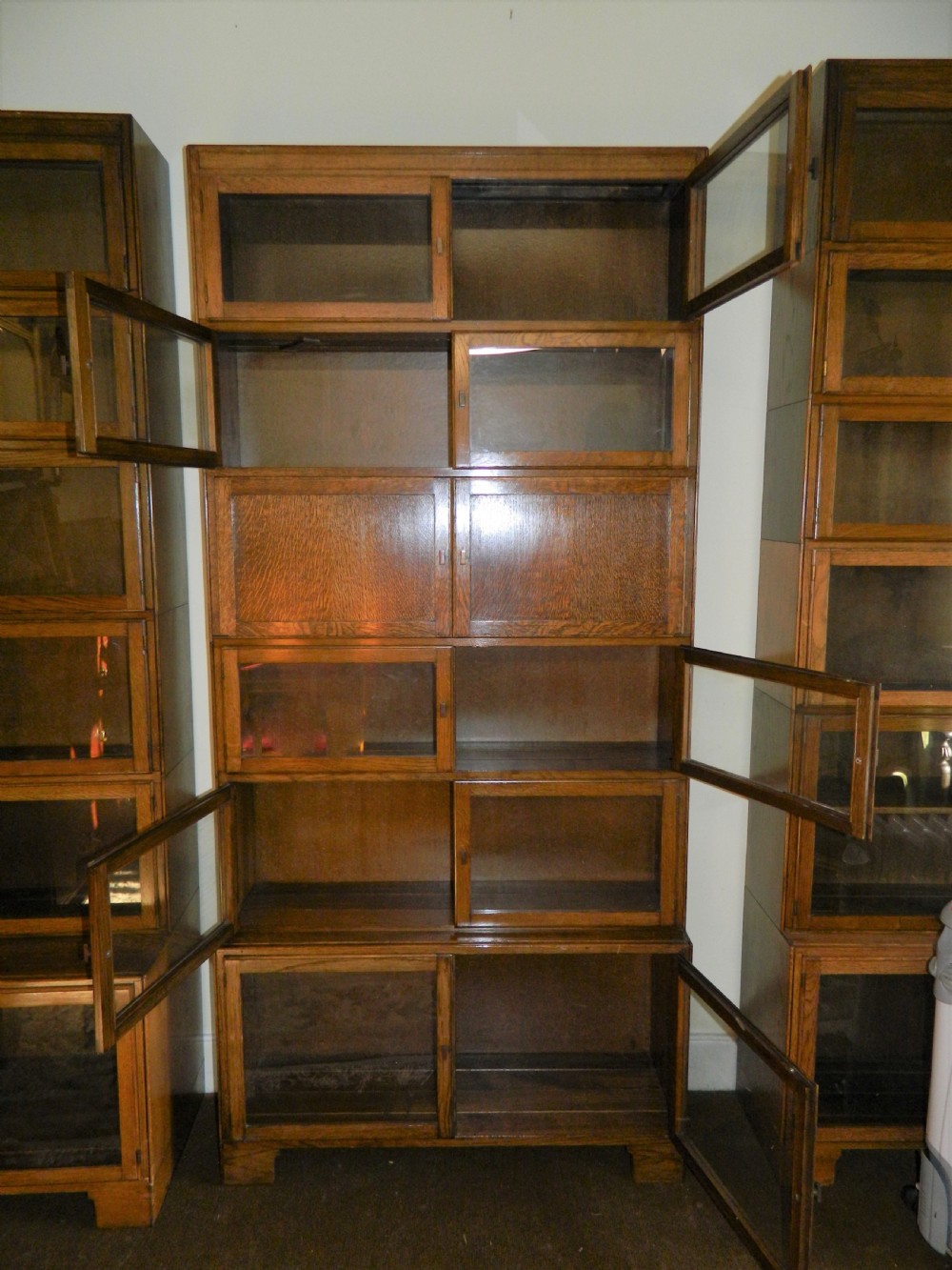 tall oak stacking bookcase - Minty Of Oxford View VII