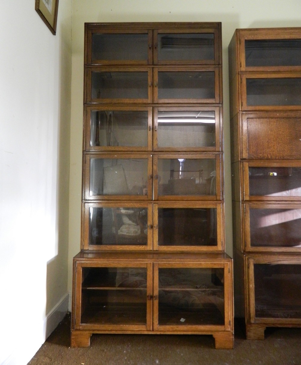 tall oak stacking bookcase - Minty Of Oxford View VI
