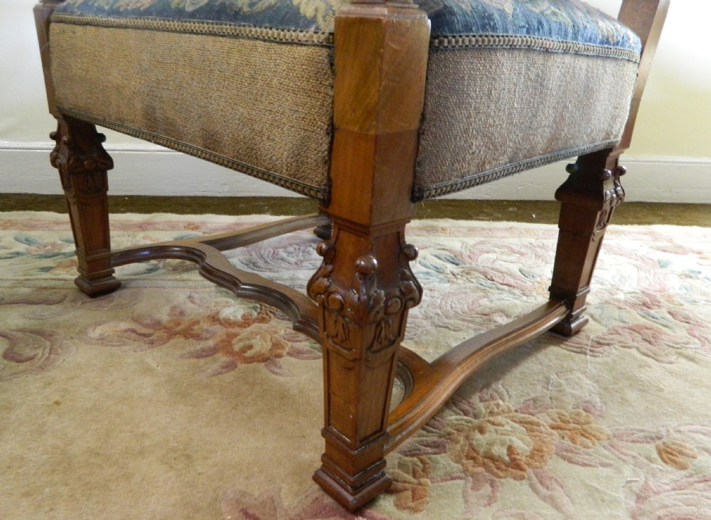 large pair of tapestry armchairs View VI