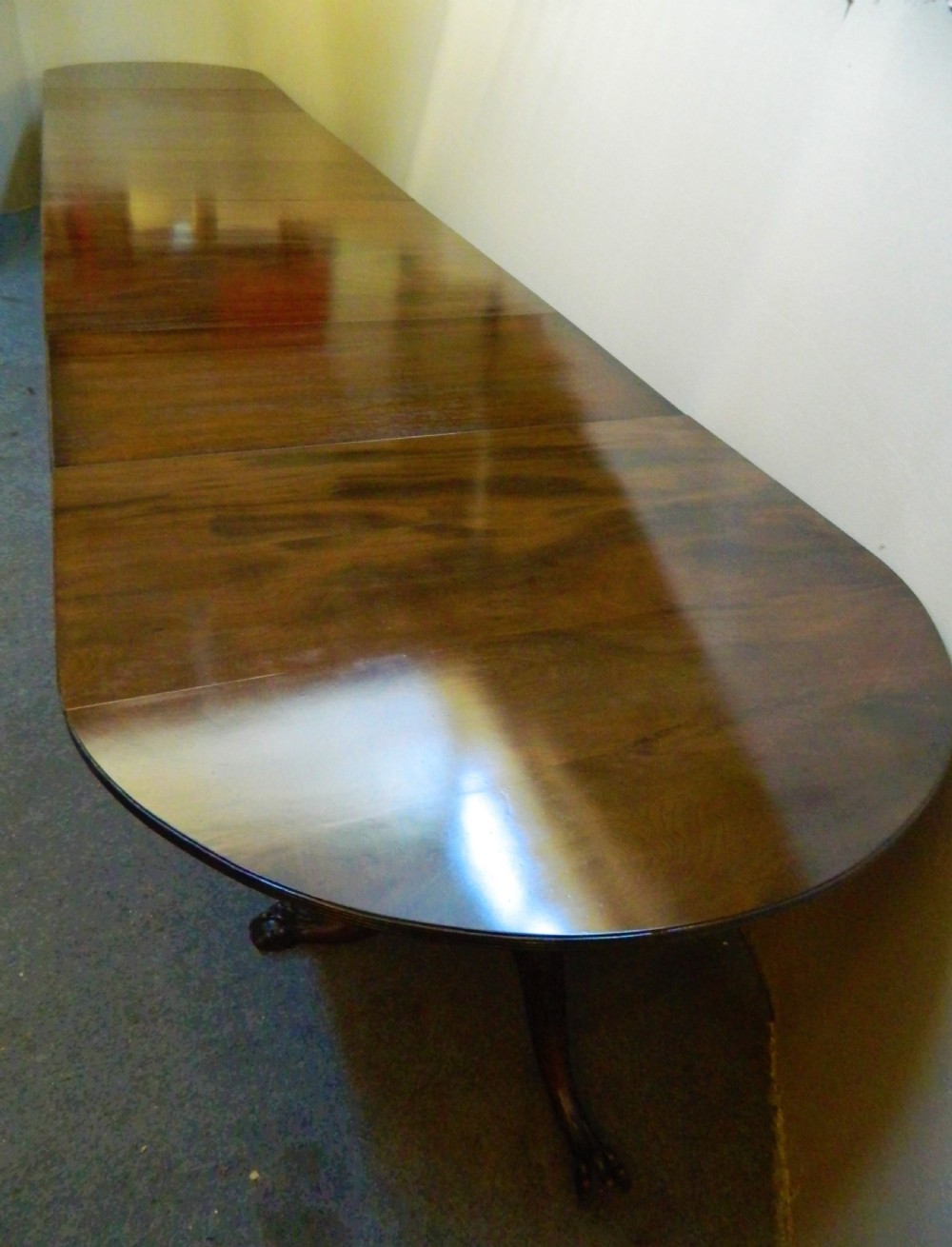 very large mahogany dining table View V