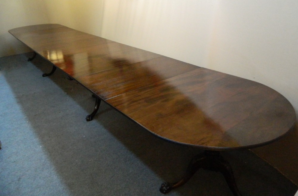 very large mahogany dining table View IX