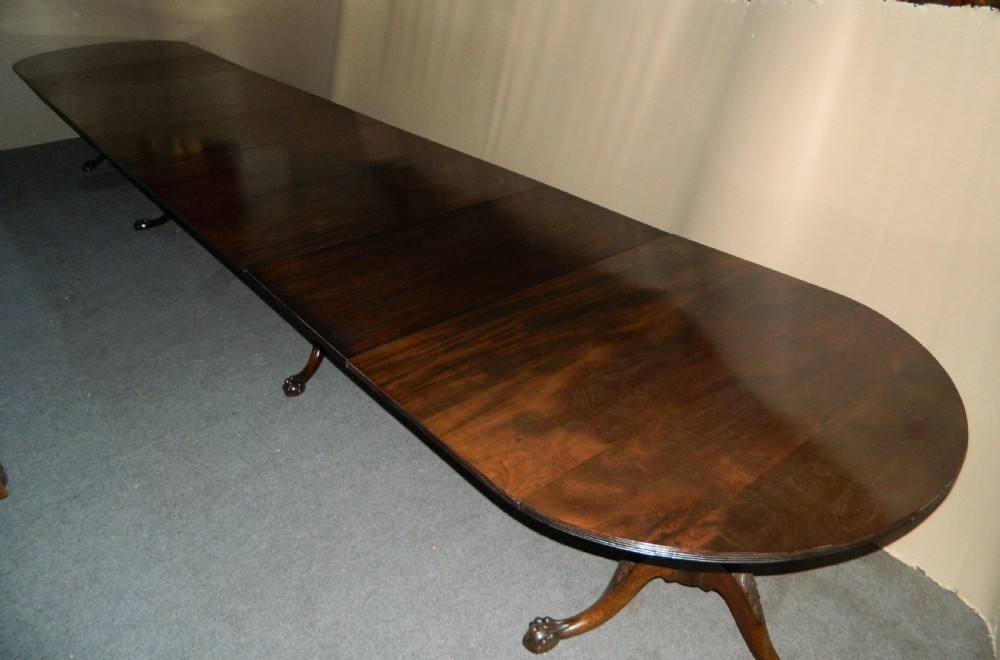 very large mahogany dining table View X