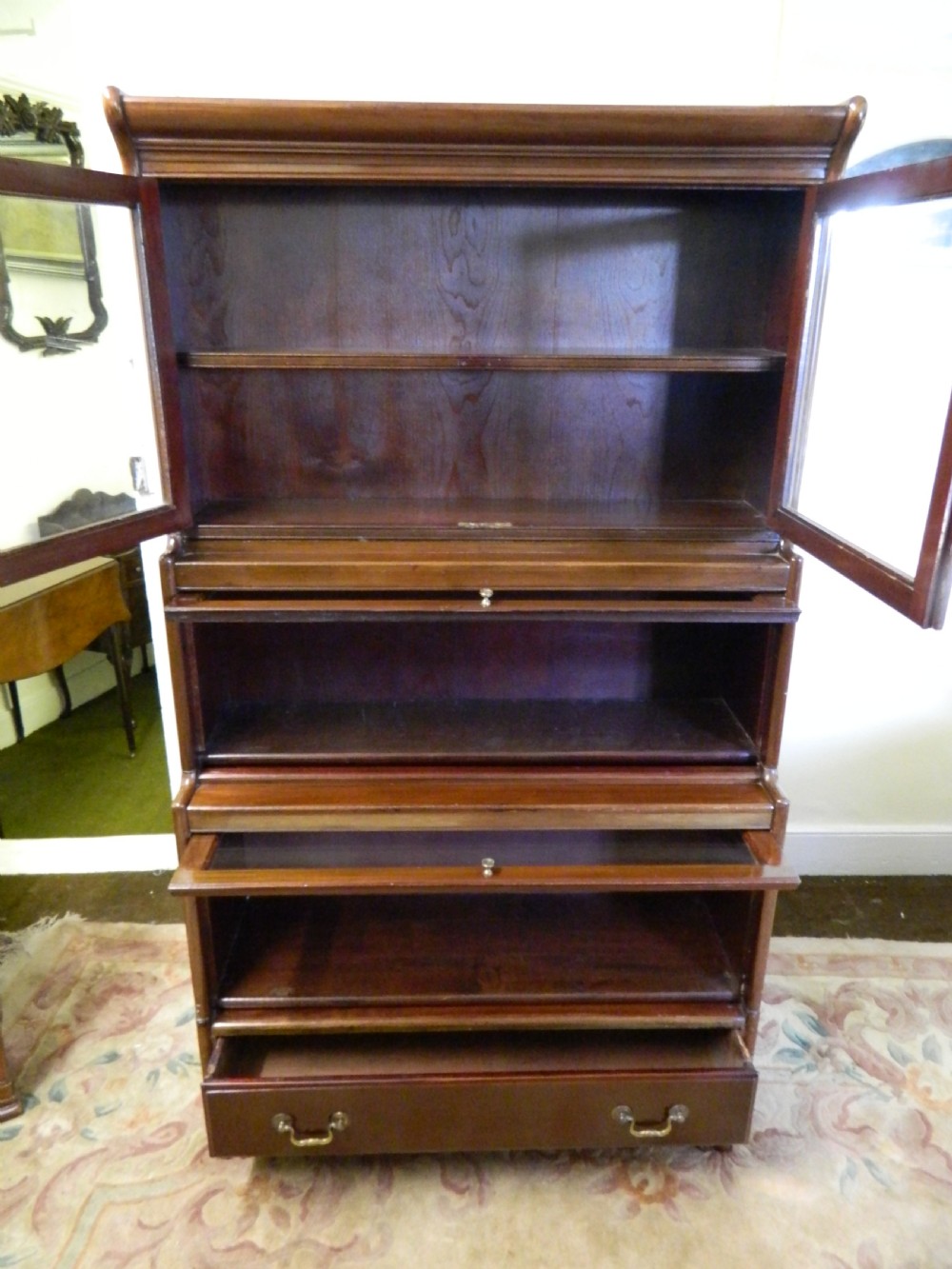 mahogany stacking bookcase - Gunn View V