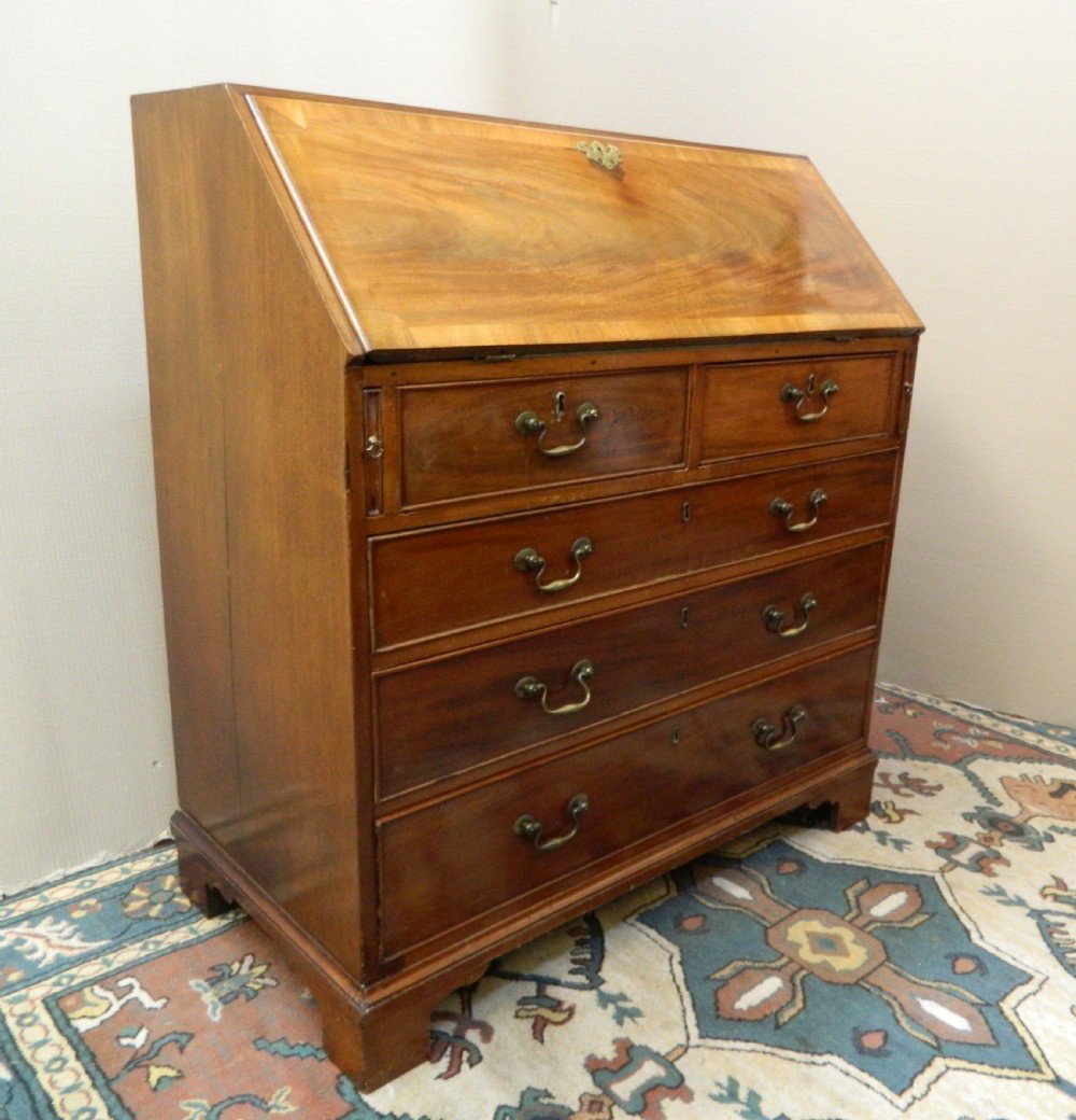 Georgian mahogany bureau View II