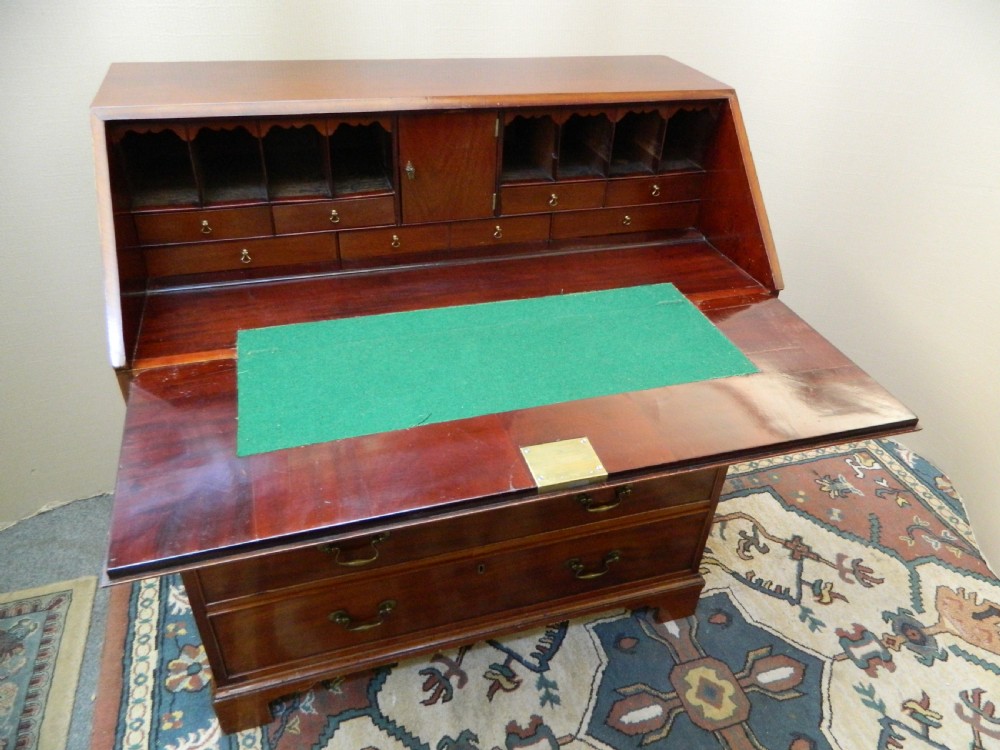 Georgian mahogany bureau View VI