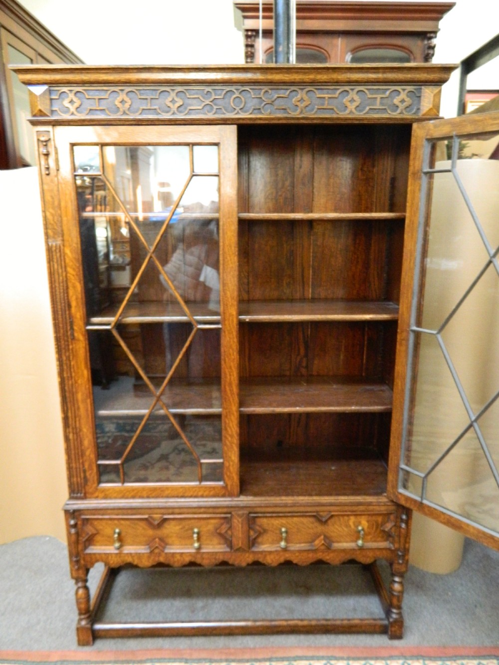 oak bookcase View V