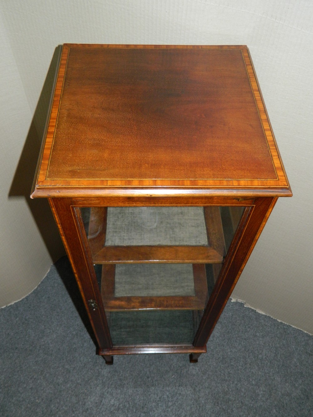 Inlaid mahogany display cabinet View III